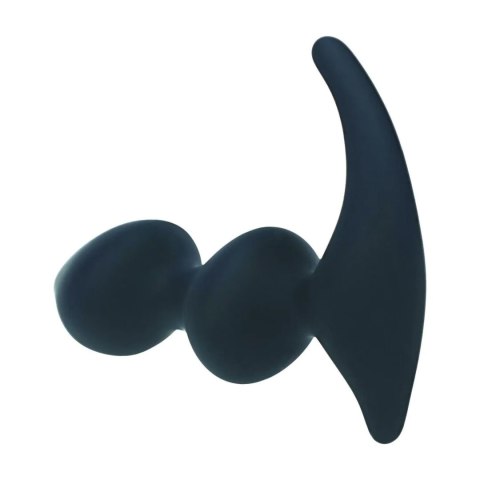 Wibrujący Masażer Prostaty Full Double Ripple Silikonowy Czarny