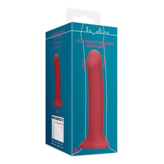 Dildo silikonowe wibrujące czerwone 19.8cm Non-Phallic Vibrating Dildo SHOTS