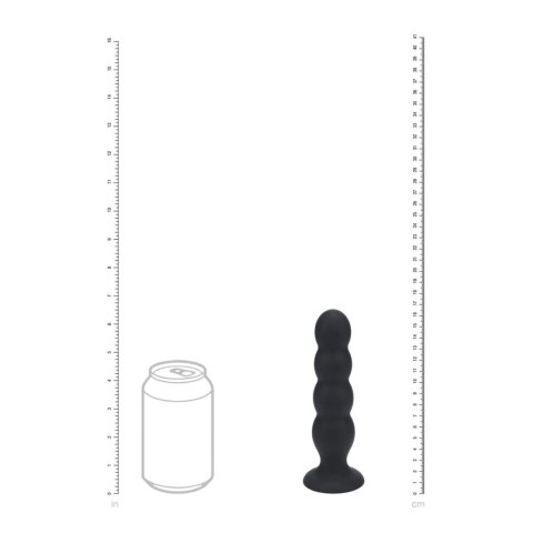 Korek analny czarny kulkowy 16.5cm Quad Rattle