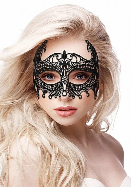 Maska ozdobna czarna Empress Black Lace Mask
