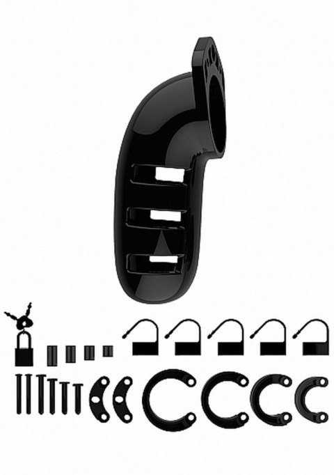 Klatka Na Penisa Czystości Model 06 5.5” Czarna - Chastity Cage Model 06