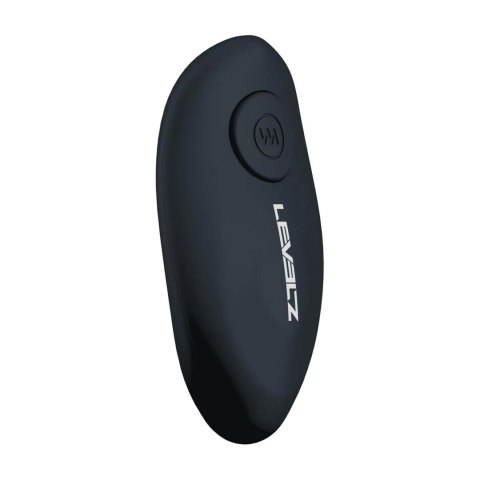 Remote Control Vibrating Silicone Tri O Cockring with Prostate Stimulator - Black
