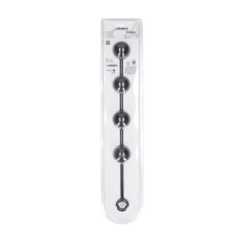 Round Silicone Anal Balls - XL - 50mm - Black