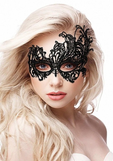 Czarna Maska Koronkowa Royal Black Lace Mask - Royal Black