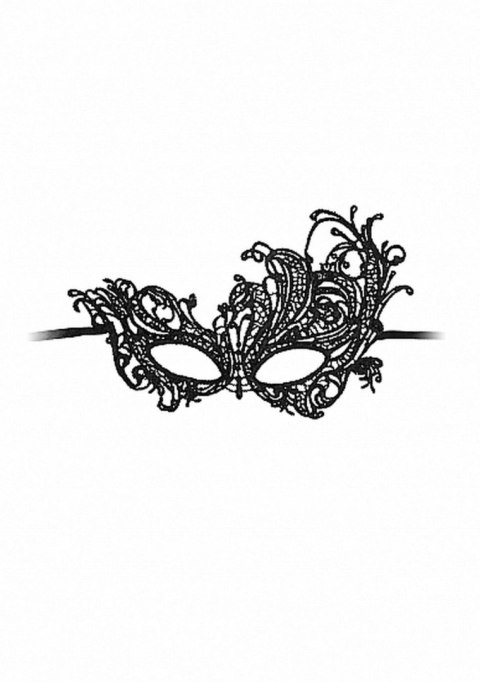 Czarna Maska Koronkowa Royal Black Lace Mask - Royal Black