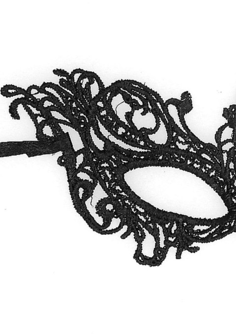Czarna Maska Koronkowa Royal Black Lace Mask - Royal Black