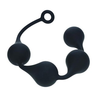 Kulki analne czarne XL 50mm Silicone Waterdrop Anal Balls