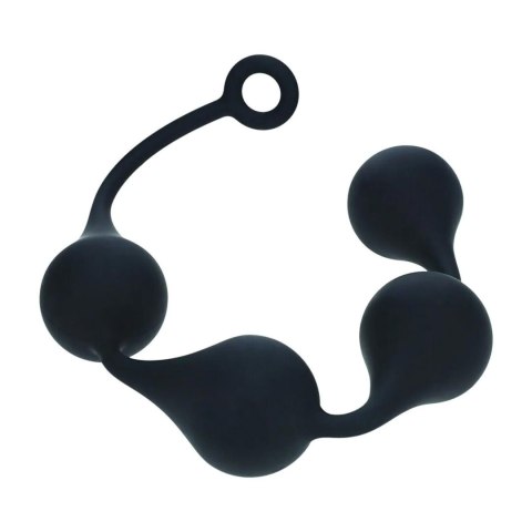 Kulki analne czarne XL 50mm Silicone Waterdrop Anal Balls