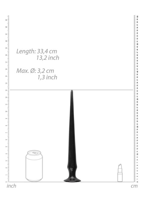 Korek analny czarny 33cm Ass Spike Dildo