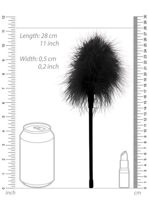 Piórko do łaskotania czarne Feather Tickler SHOTS
