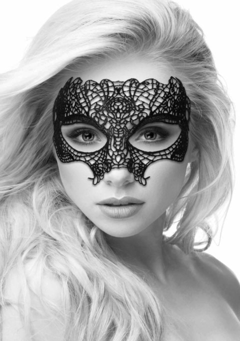 Maska ozdobna czarna Lace Eye Mask Princess