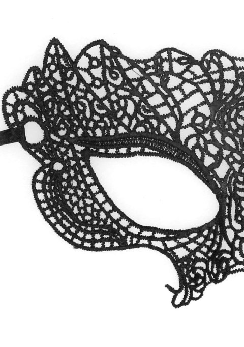 Maska ozdobna czarna Lace Eye Mask Princess