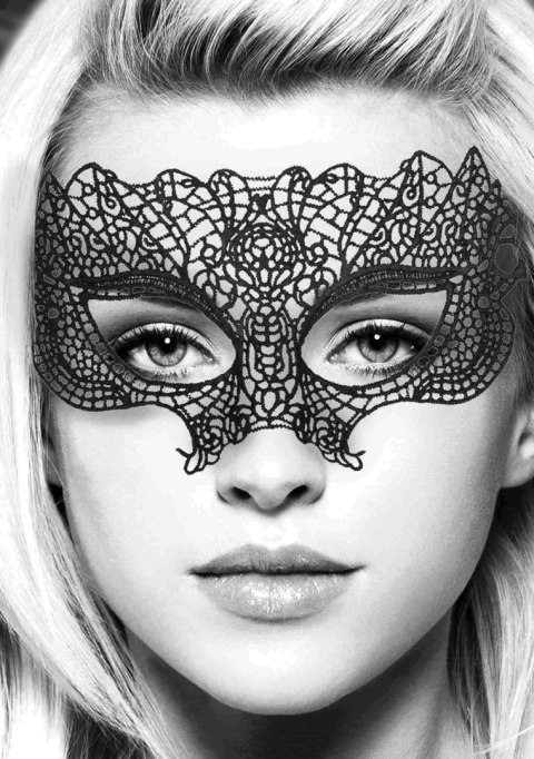 Maska ozdobna czarna Lace Eye Mask Princess