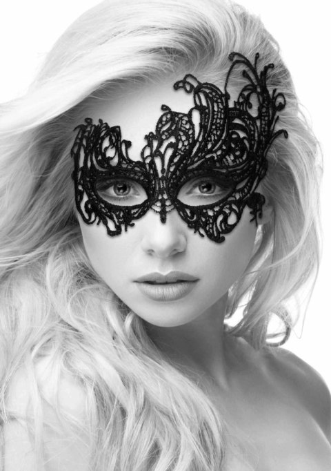 Maska ozdobna czarna Lace Eye Mask Royal