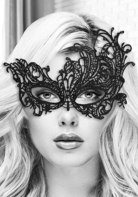 Maska ozdobna czarna Lace Eye Mask Royal