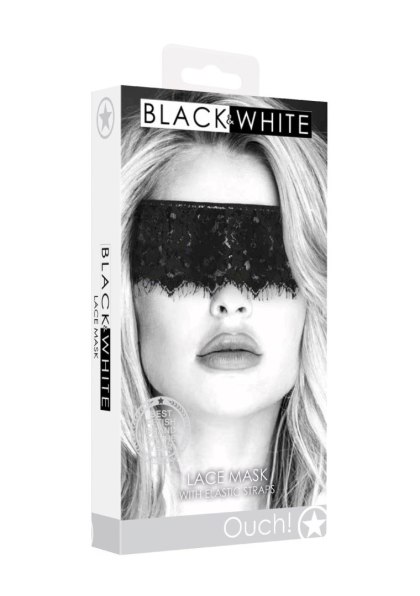 Maska ozdobna czarna Lace Mask