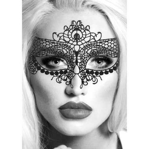 Maska ozdobna czarna Queen Lace Mask