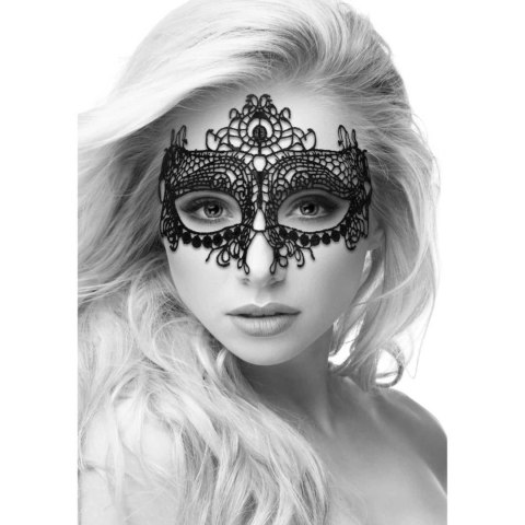 Maska ozdobna czarna Queen Lace Mask