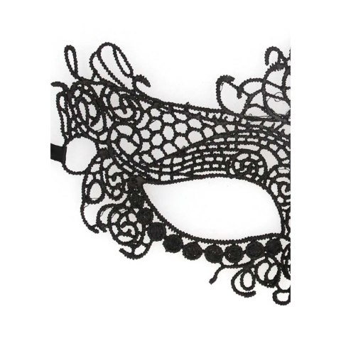 Maska ozdobna czarna Queen Lace Mask