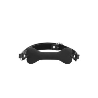 Knebel do ust czarny kostka Silicone Bone Gag SHOTS