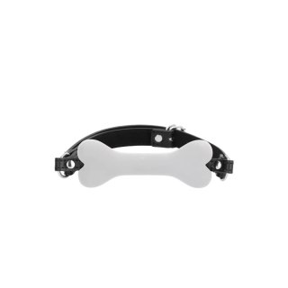 Knebel do ust kostka biały Silicone Bone Gag SHOTS