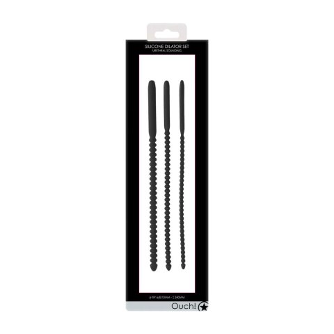 Zestaw dilatorów do cewki moczowej czarne Silicone Dilator Set SHOTS