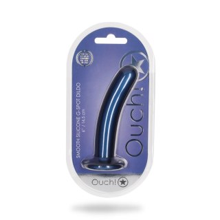 Dildo granatowe do STRAP-ON 14.5cm Smooth Silicone G-Spot Dildo SHOTS