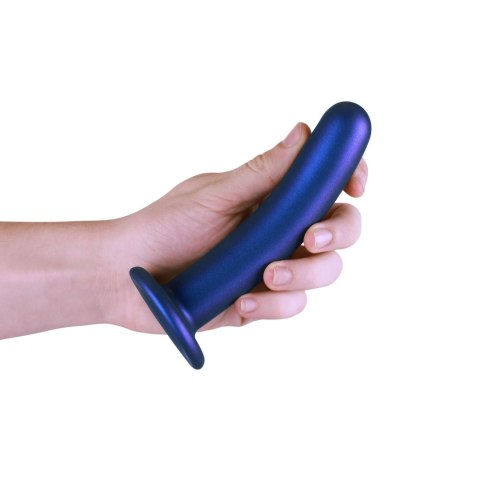 Dildo granatowe do STRAP-ON 14.5cm Smooth Silicone G-Spot Dildo SHOTS