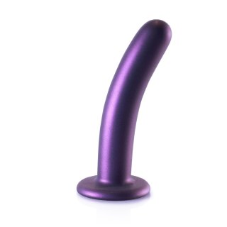 Dildo metaliczny fiolet 14.5cm Smooth Silicone G-Spot Dildo SHOTS