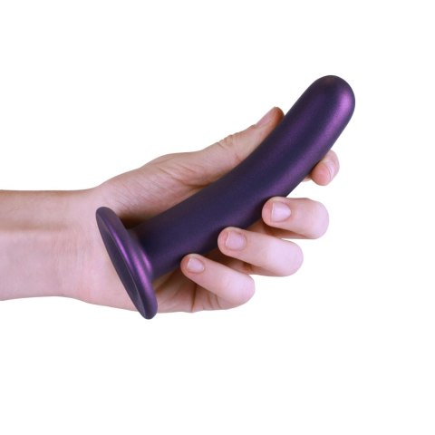 Dildo metaliczny fiolet 14.5cm Smooth Silicone G-Spot Dildo SHOTS