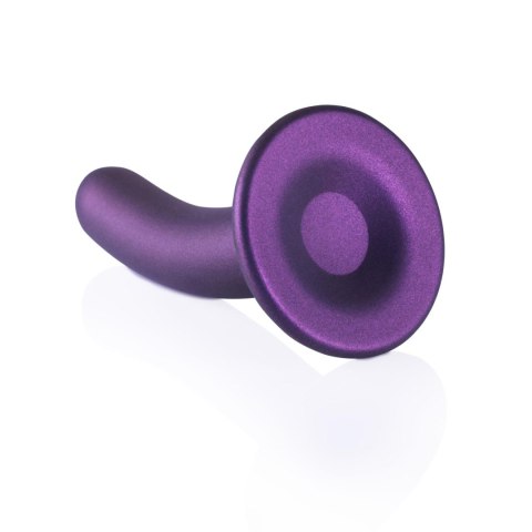 Dildo metaliczny fiolet 14.5cm Smooth Silicone G-Spot Dildo SHOTS