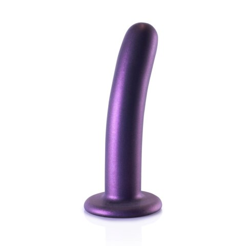 Dildo metaliczny fiolet 14.5cm Smooth Silicone G-Spot Dildo SHOTS