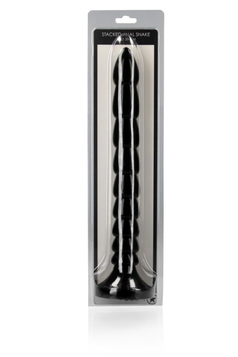 Korek analny czarny 30cm Stacked Anal Snake