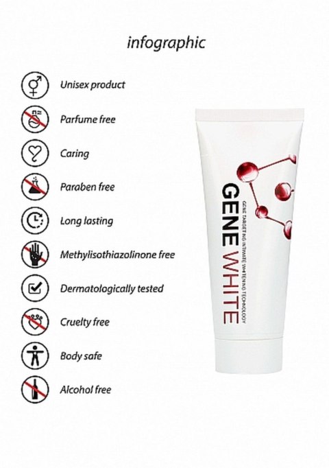 Krem wybielający do miejsc intymnych Lighten Cream Gene White100ml SHOTS