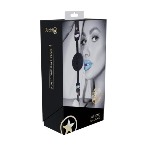 Knebel czarny Venice Collection Silicone Ball Gag