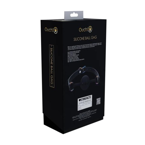 Knebel czarny Venice Collection Silicone Ball Gag