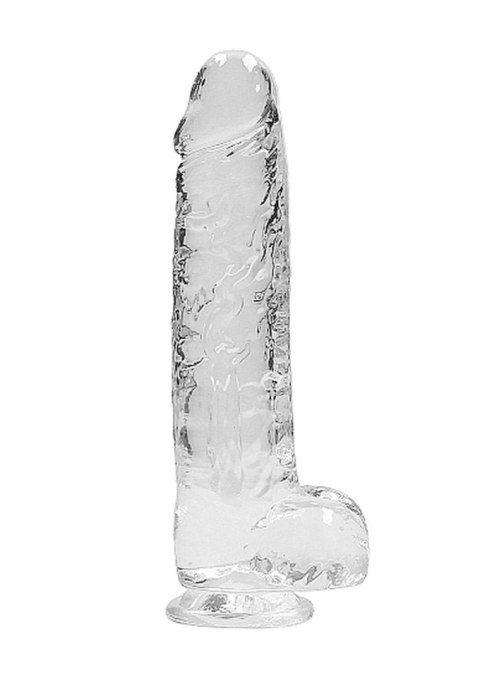 Realistyczne Dildo Z Jądrami 23 Cm Transparentne
