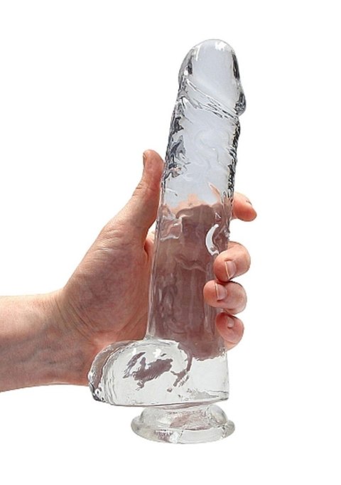 Realistyczne Dildo Z Jądrami 23 Cm Transparentne