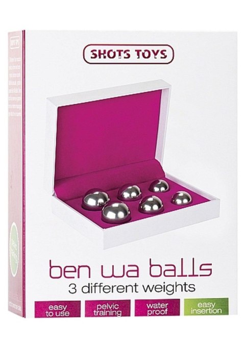 Zestaw kulek waginalnych ze stali nierdzewnej Ben Wa Balls