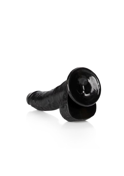 Dildo realistyczne zakrzywione czarne 20.5cm REALROCK