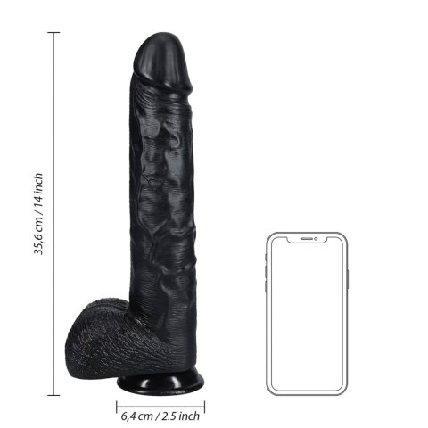 Dildo z przyssawką cieliste 35.5cm REALROCK SHOTS