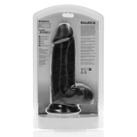 Dildo ekstra grube czarne 20.3cm REALROCK
