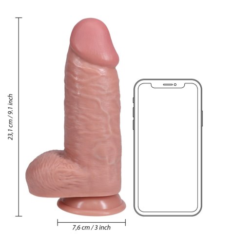 Dildo realistyczne ekstra grube cieliste 23cm REALROCK