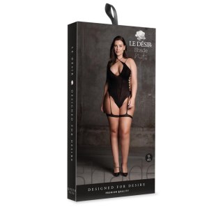 Metis XVI - Body with Garters and Crossed Neckline - Plus Size