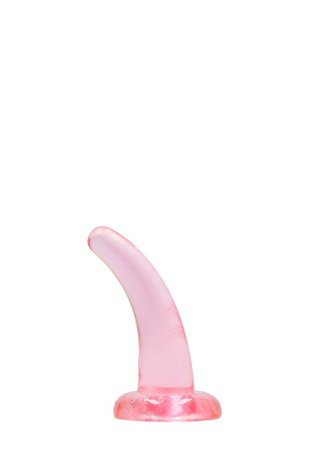 Dildo żelowe z przyssawką 11.5cm różowe Crystal Clear Dildo REALROCK SHOTS