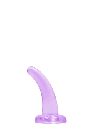 Dildo żelowe z przyssawką 11.5cm fioletowe Crystal Clear Dildo REALROCK SHOTS
