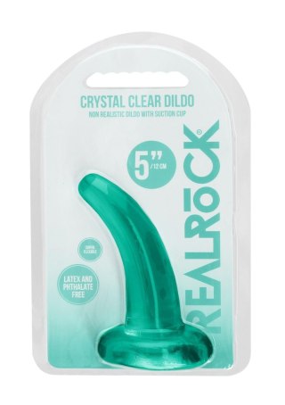 Dildo żelowe z przyssawką 11.5cm zielone Crystal Clear Dildo REALROCK SHOTS