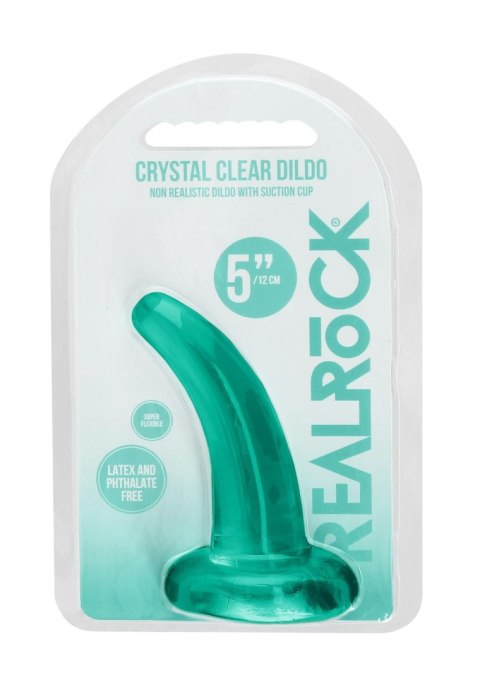 Dildo żelowe z przyssawką 11.5cm zielone Crystal Clear Dildo REALROCK SHOTS