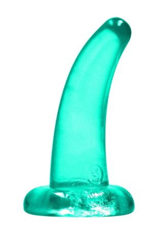 Dildo żelowe z przyssawką 11.5cm zielone Crystal Clear Dildo REALROCK SHOTS
