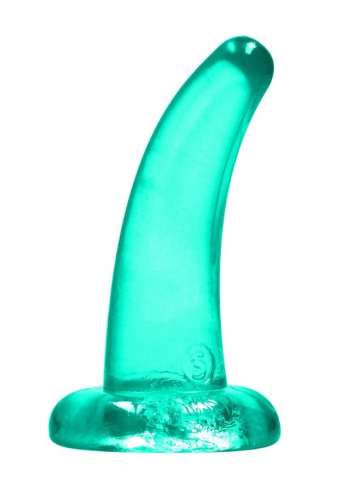 Dildo żelowe z przyssawką 11.5cm zielone Crystal Clear Dildo REALROCK SHOTS